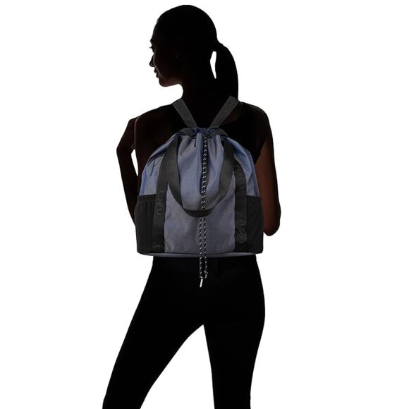 NWT Ryka Womens Venture Durable Nylon Drawstring Hiking Backpack Blue $100 FF404 - Picture 4 of 5